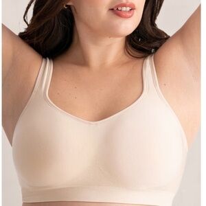 Shapermint Truekind® Daily Comfort Wireless Shaper Bra Sz L Chai